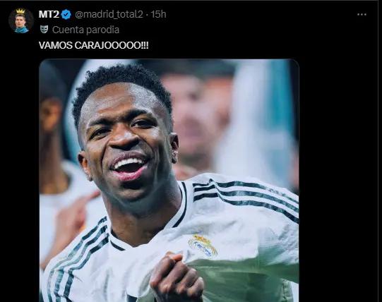 La reprobable actitud de Vinicius en contra de la afición del Atlético de Madrid 